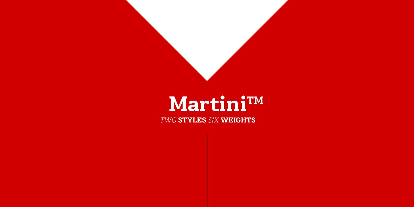 Beispiel einer Martini-Schriftart #1